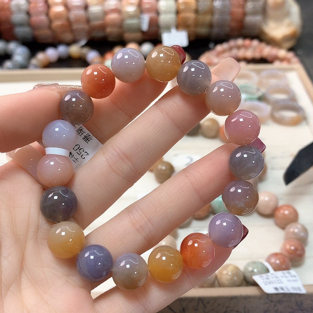 硅化珊瑚（珊瑚玉）手链未镶嵌顿*756