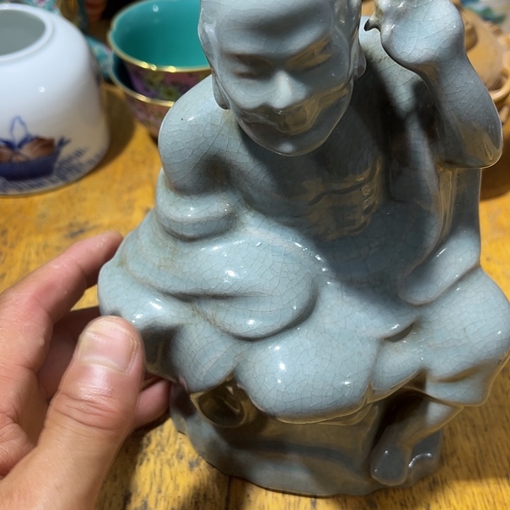 摆件汝瓷小镇罗汉