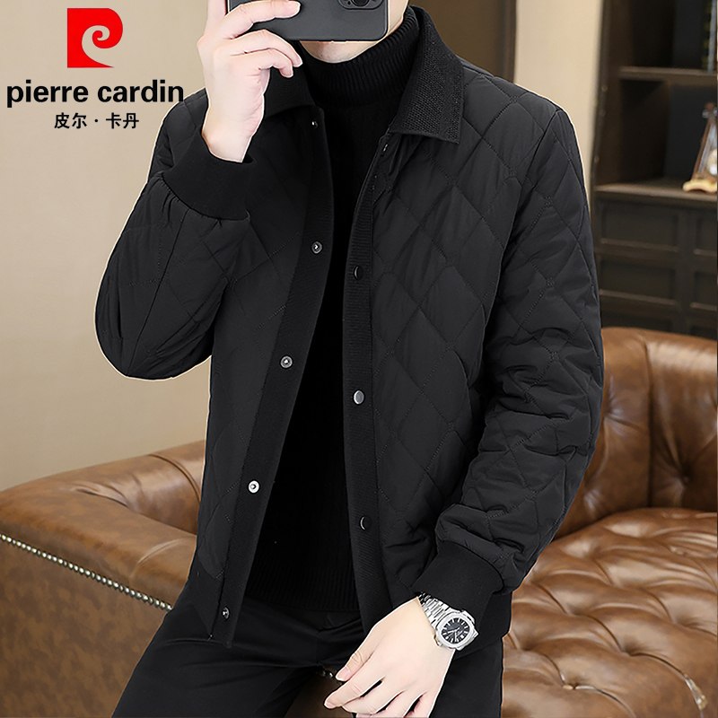 皮尔卡丹2025新款男士棉服爆款翻领冬款外套男式棉衣冬季休闲棉袄