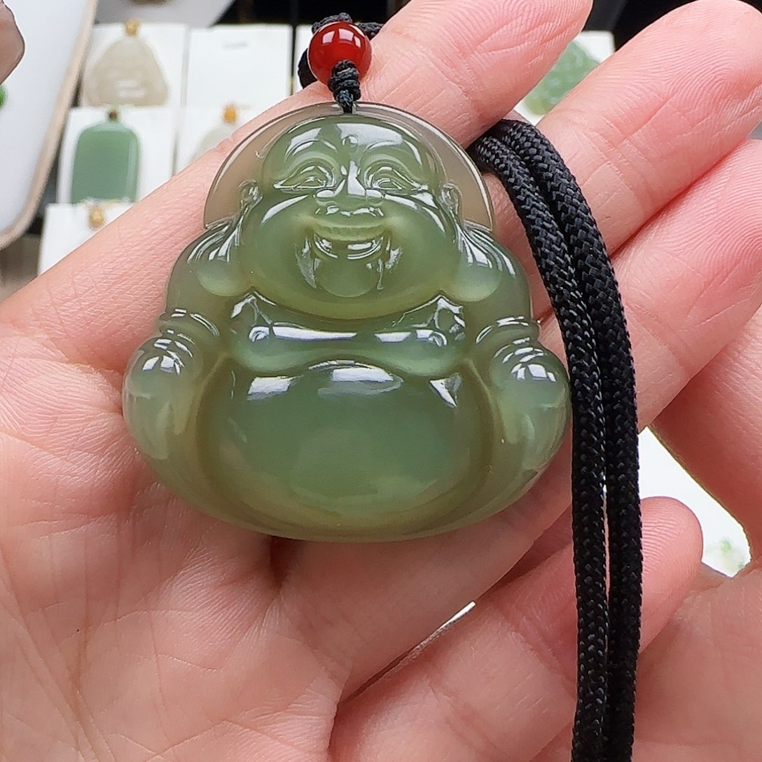 光***月和田玉未镶嵌颈饰40