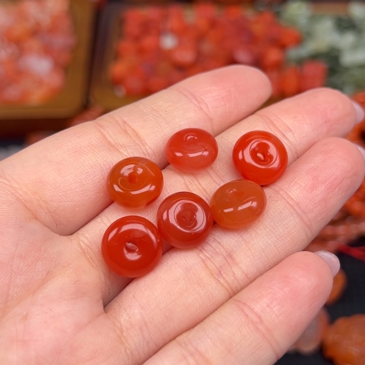 玄***同南红玛瑙未镶嵌吊坠(不含链)