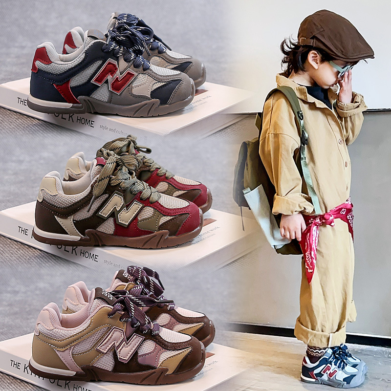 秋季儿童运动鞋魔术贴男童鞋女童鞋子轻便童鞋韩系儿童鞋子2031