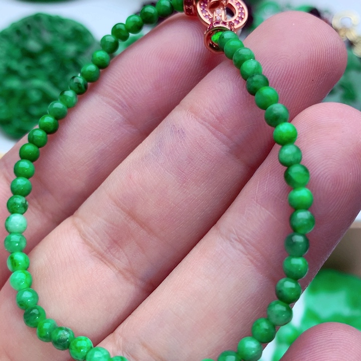 翡翠未镶嵌手链手串