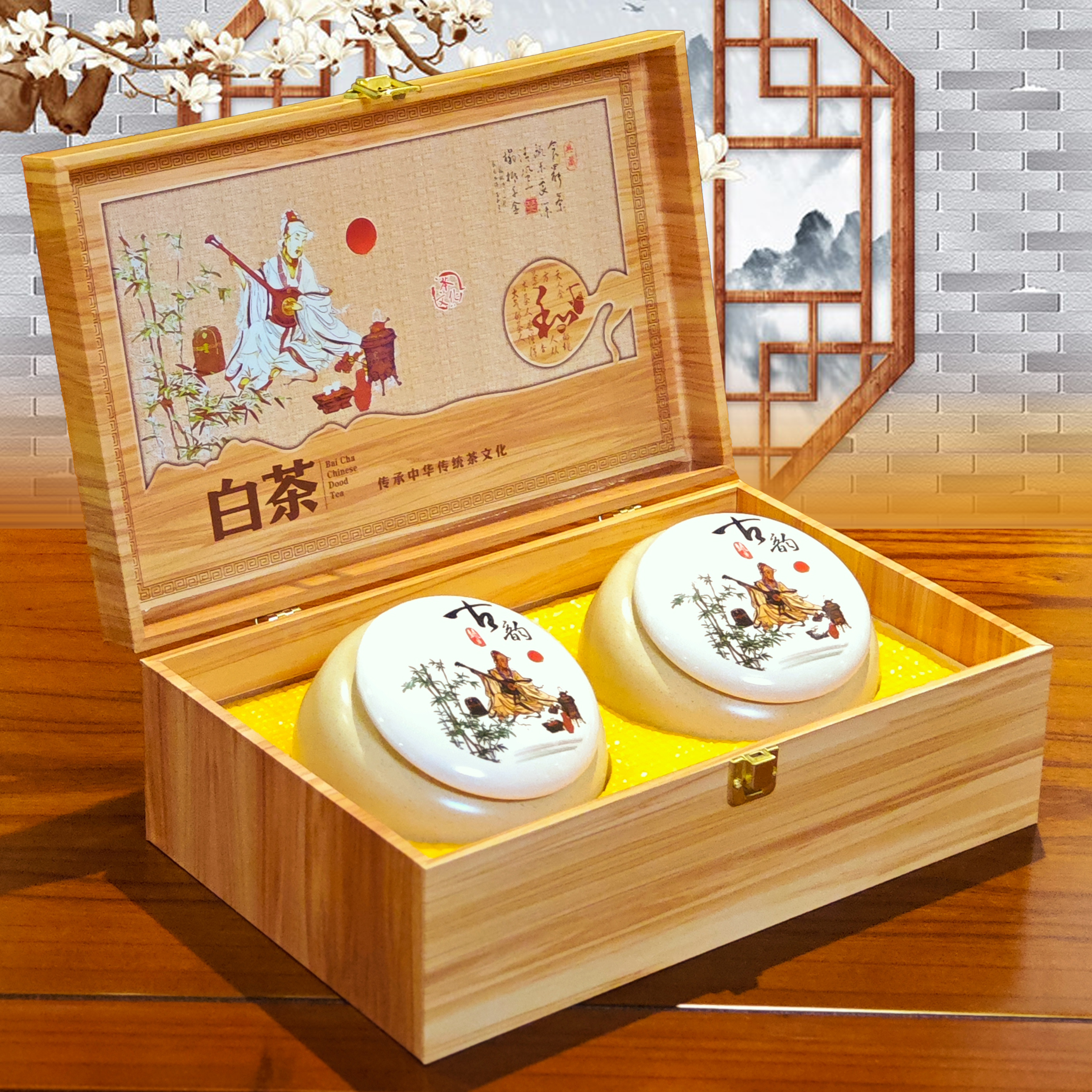 古韵老白茶200克老寿眉自己喝的茶叶围炉煮茶高档茶叶礼盒装送礼