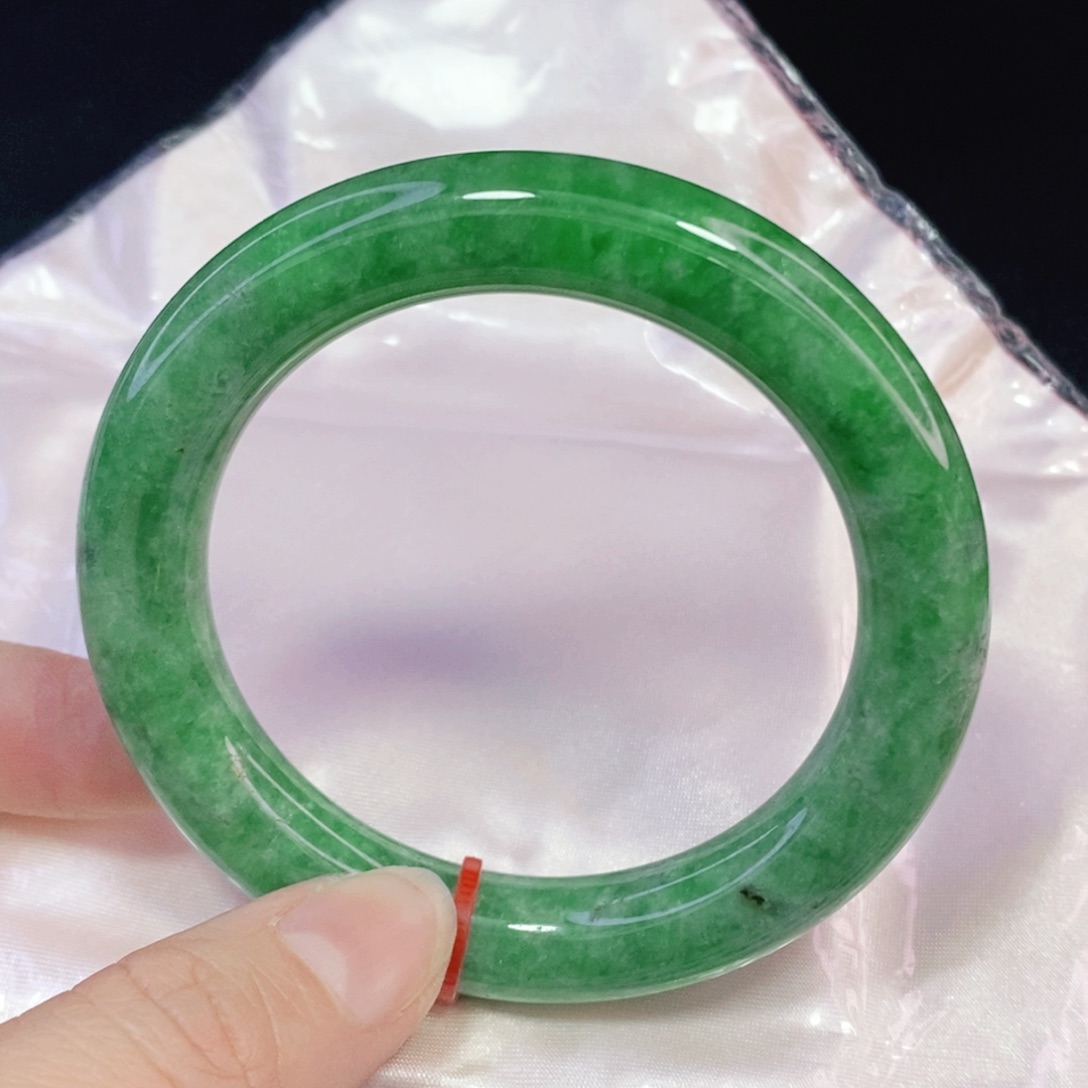 未镶嵌手镯翡翠53.9圆镯