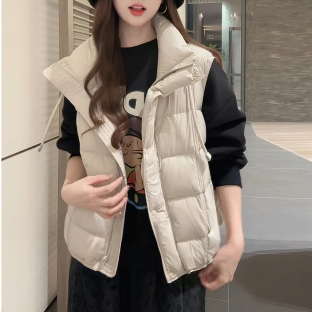 拉链设计感无袖马甲女2025秋季新款韩版宽松高级感显瘦衣服