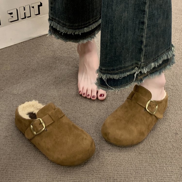 【BOSS姐专属】艾微妮-冬季女士勃肯保暖棉拖