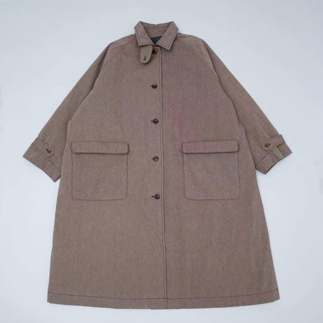 妝點家 垒土 匹马棉 长 风衣 25F 0779