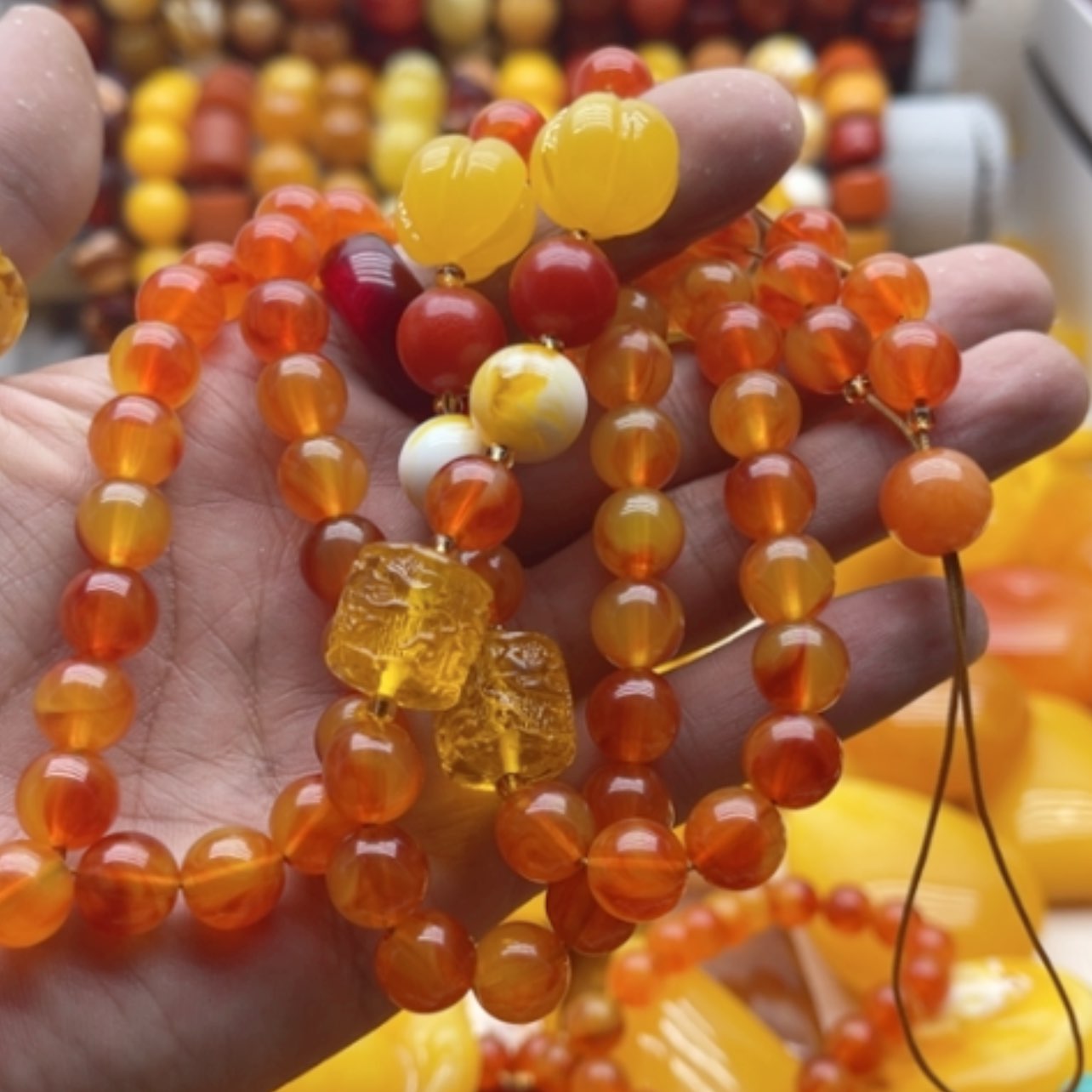 【闪购商品】蜜蜡颈饰未镶嵌蜜蜡项链