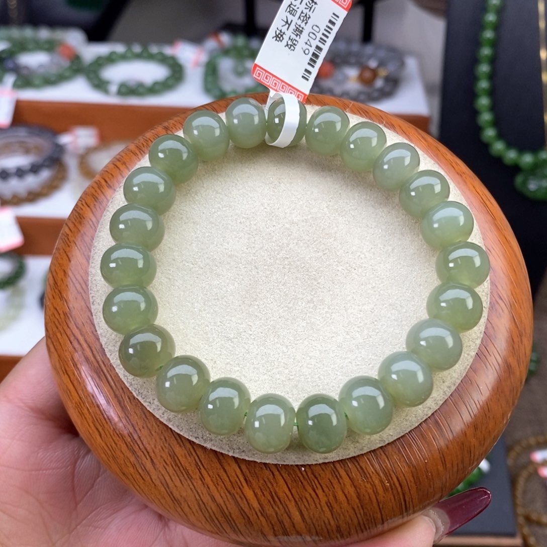 和田玉晴水10mm未镶嵌