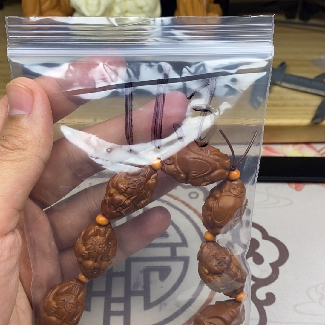 橄榄核手串/手链橄榄核雕刻工艺宇
