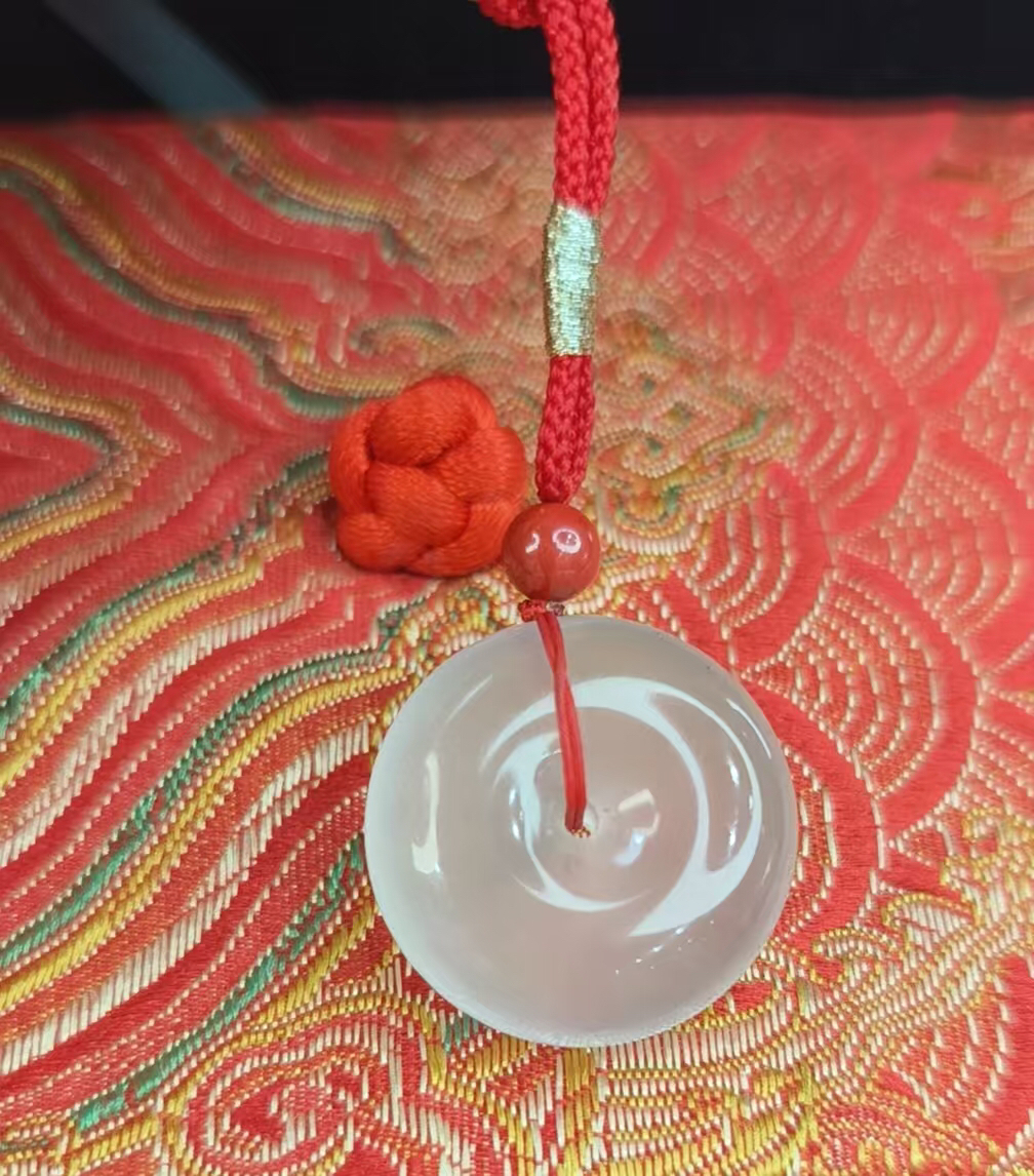 天然金丝玉平安扣