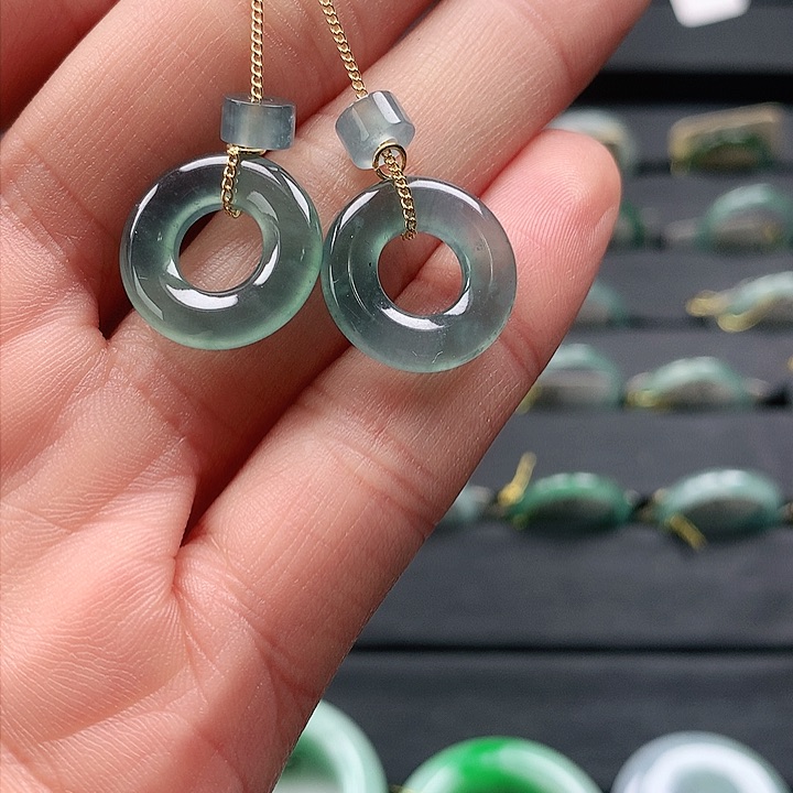 翡翠耳饰未镶嵌耳坠