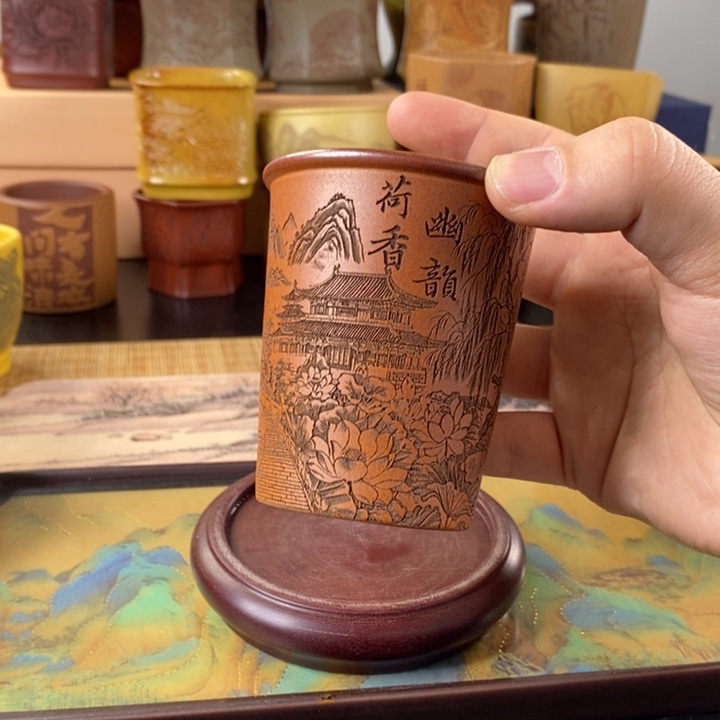 紫砂茶杯紫砂茶杯