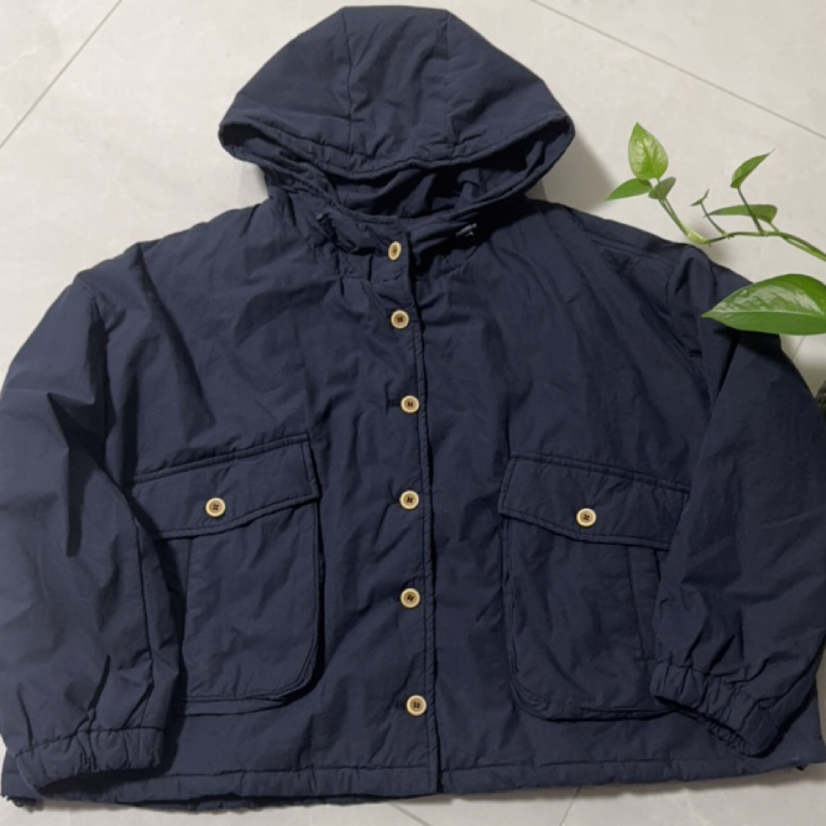 宽松休闲A版连帽时尚百搭棉服