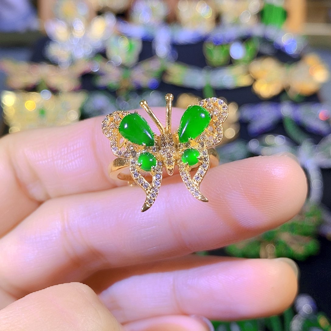 吊坠(不含链)银S925镶嵌翡翠