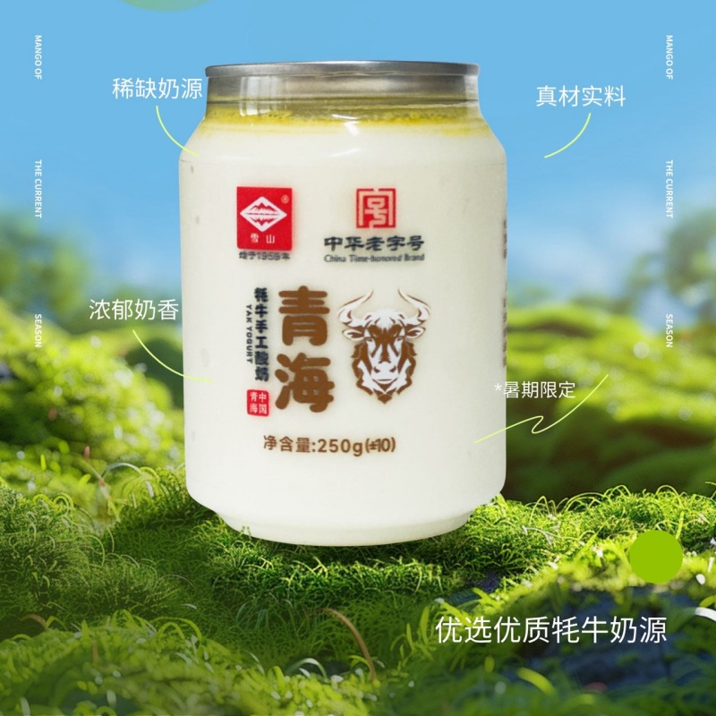【金诃农品臻选】青海牦牛手工酸奶248g*8瓶老字号酸奶奶香醇厚