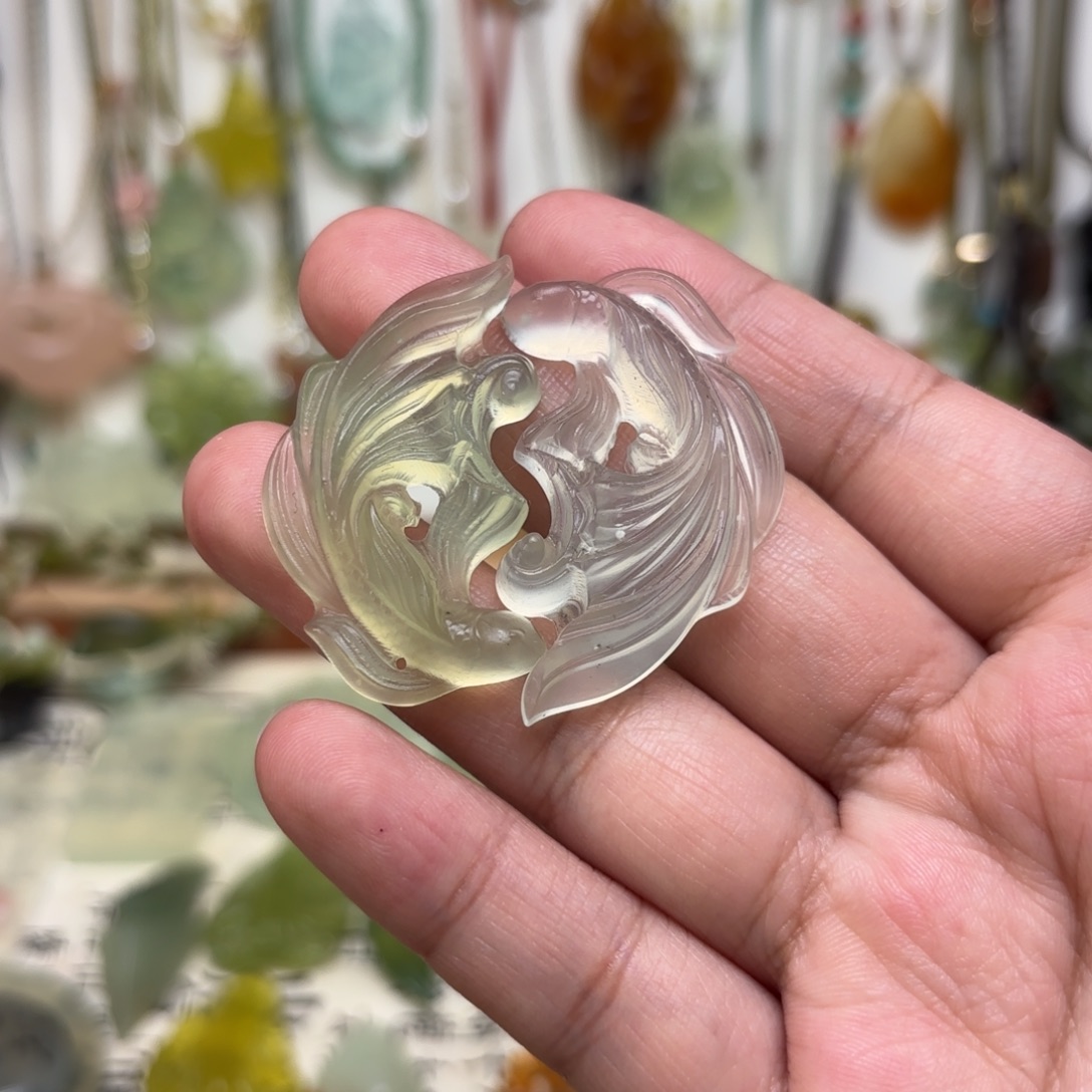 蛇纹石玉合金颈饰