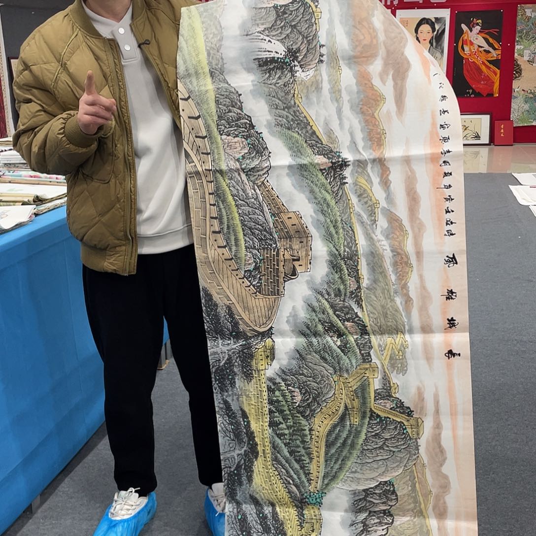 国画今天上午国画作品展示