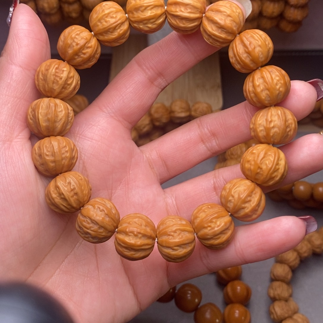猴头核桃手串15-16mm京八棱