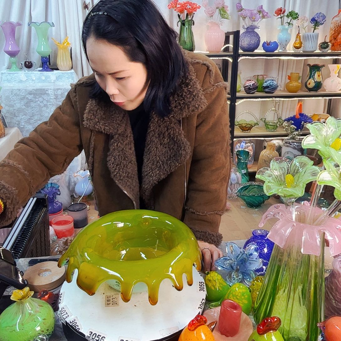 果盘家悦美居琉璃摆件