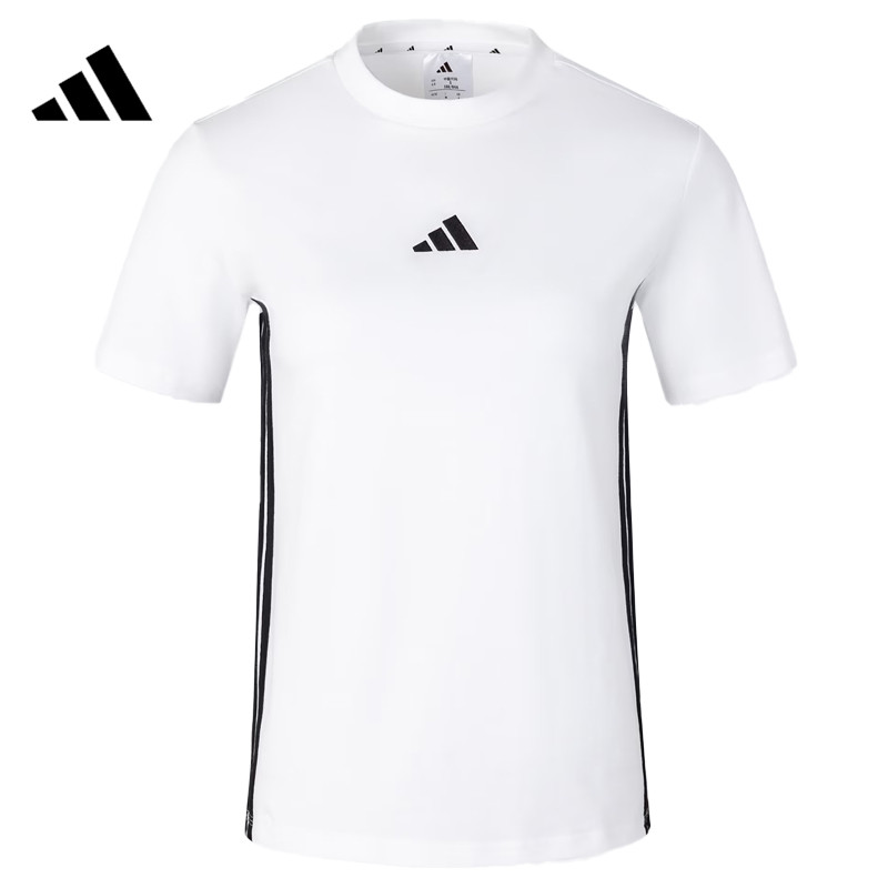 Adidas阿迪达斯【正品授权】女子纯棉运动休闲宽松短袖T恤JY8576