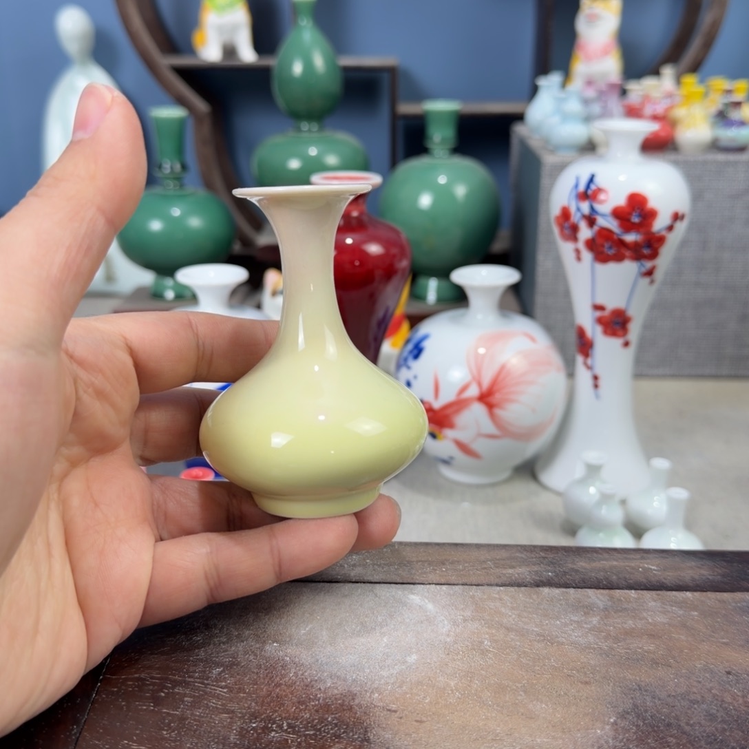 陶瓷手工小花器摆件