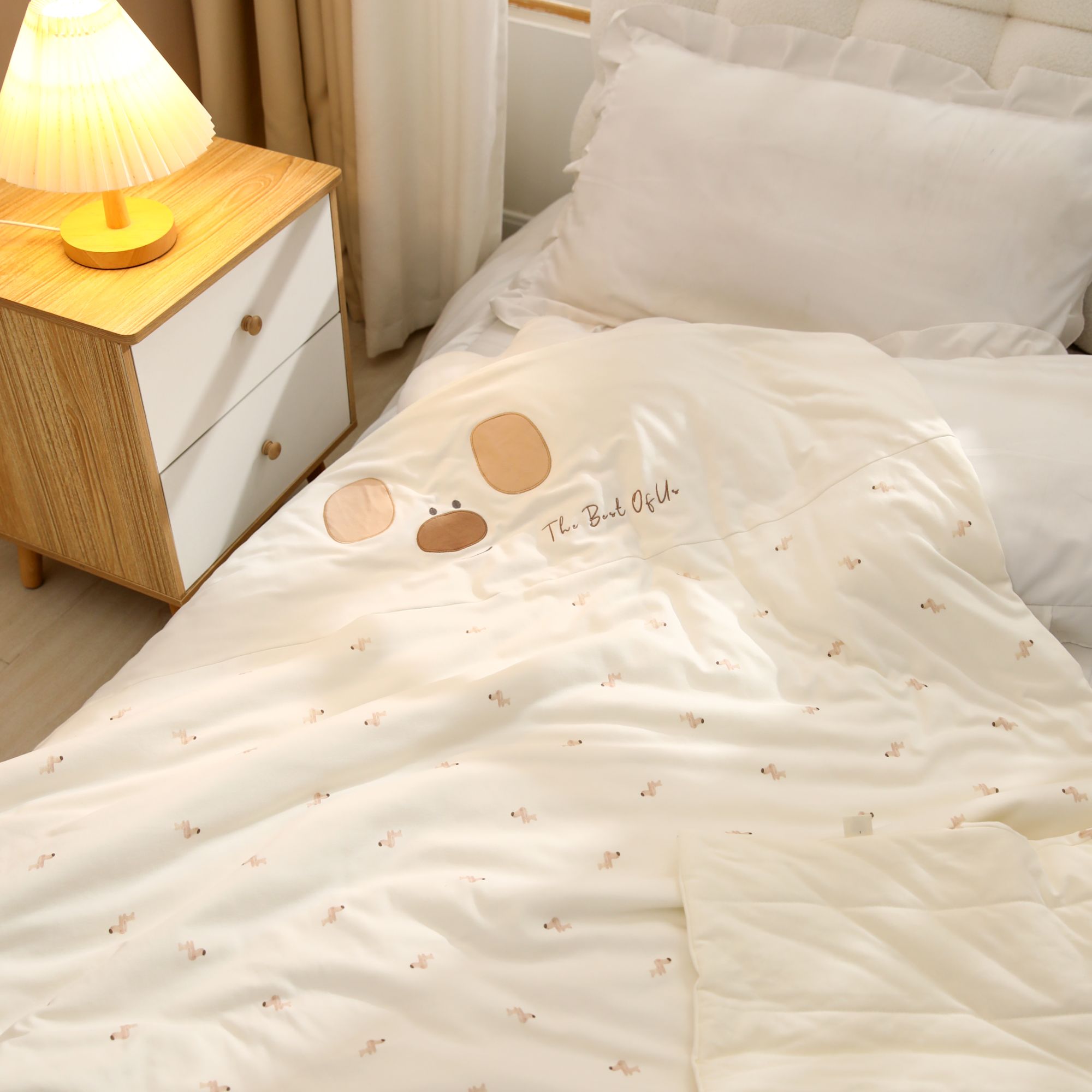 【麦菲熊棉花夏凉被】120*150儿童宝宝柔软透气亲肤小被子