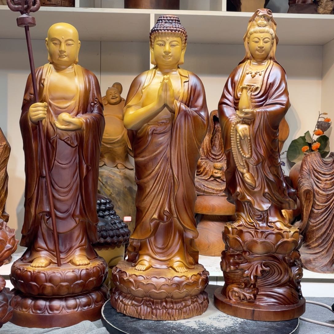 大***林大日如来，观音菩萨，地藏王菩萨