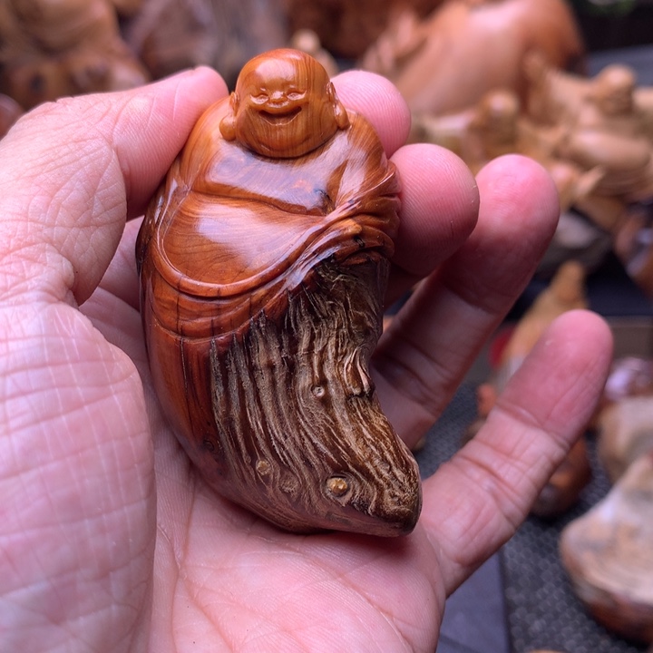 柏木（崖柏）崖柏陈化料手把件