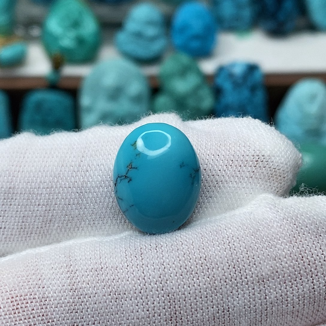 如***书未镶嵌绿松石珠宝奇石