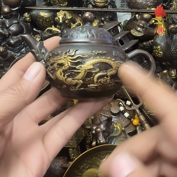 顺顺利利，铜器摆件