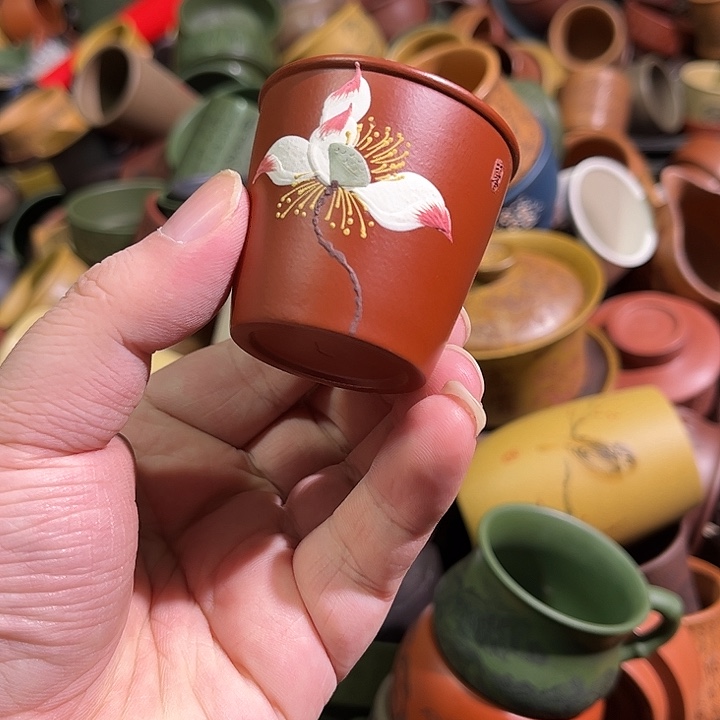 紫砂茶杯全手工紫砂主人杯