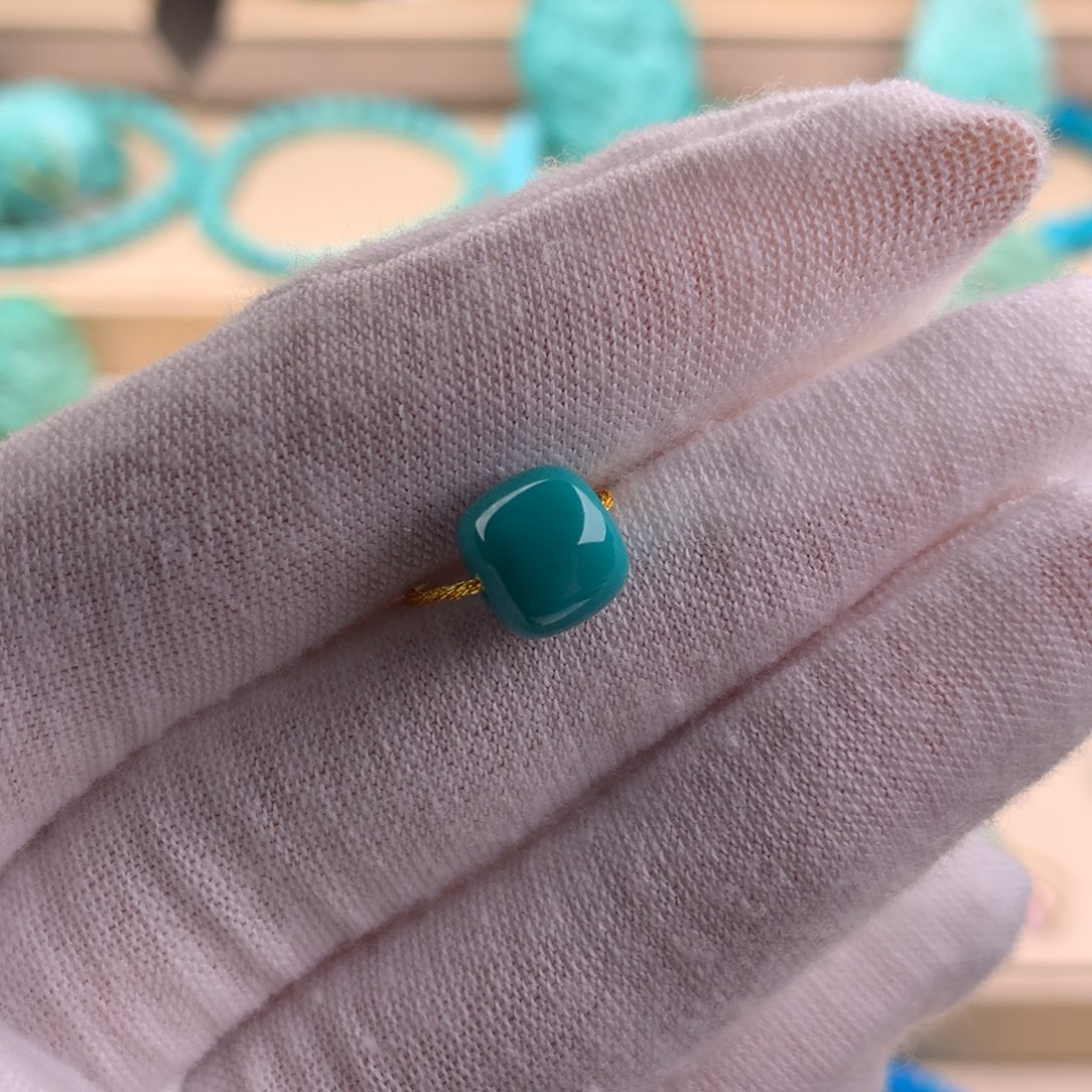 绿松石珠宝奇石未镶嵌8.6-7.5