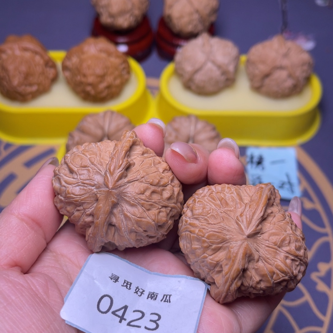 把件文玩核桃南瓜墩 43 0423