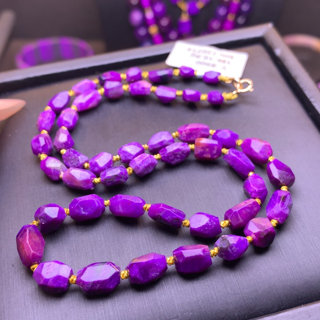 苏纪石（舒俱来）18K金镶嵌项链