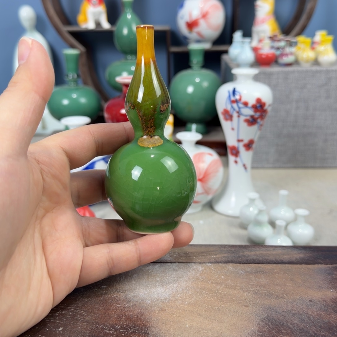 陶瓷手工小花器摆件