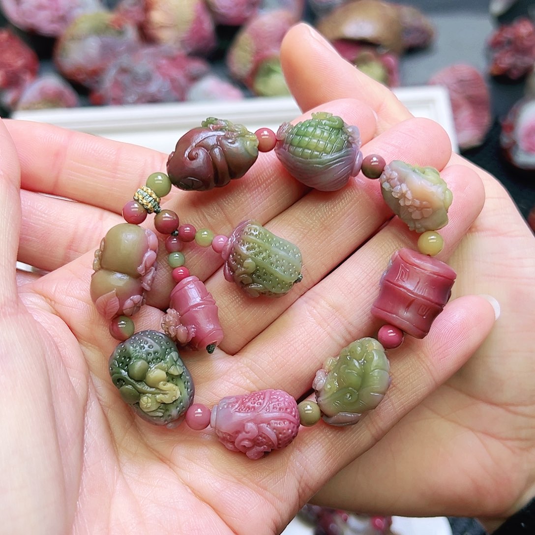 玛瑙/玉髓手链未镶嵌用****7手串