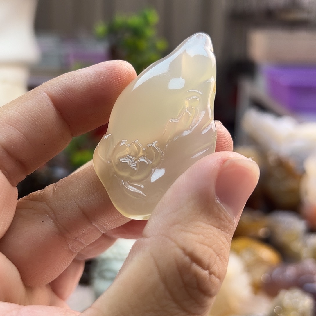 玛瑙/玉髓未镶嵌吊坠(不含链)