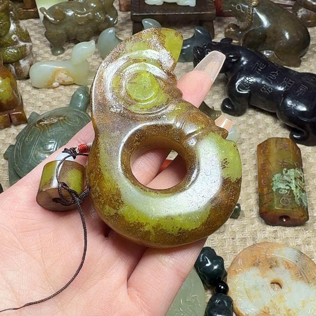 白玉菩提吊坠挂件