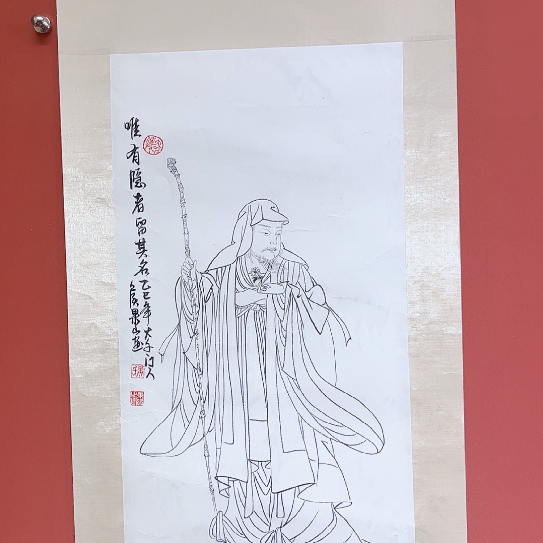 国画侯果山老师亲笔手绘作品朵 