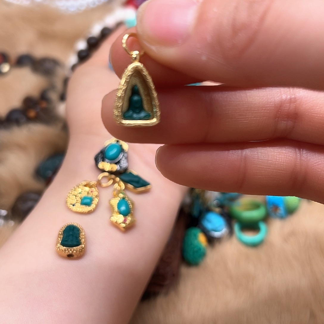 绿水晶手链银S925镶嵌