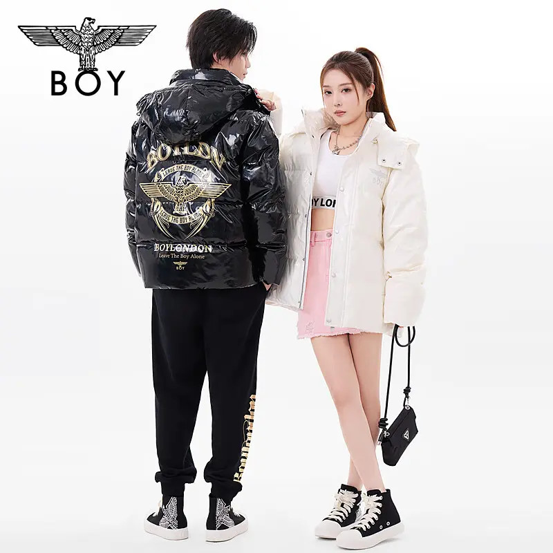 BOY LONDON中性款时尚潮流百搭通勤短款羽绒服N28913