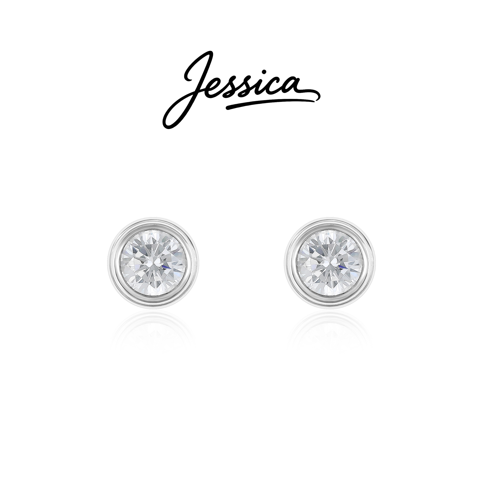 佳西卡 CNC 精工 925银针 经典泡泡耳环（JXK590）