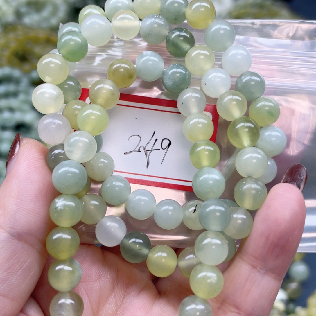 未镶嵌蛇纹石玉手串