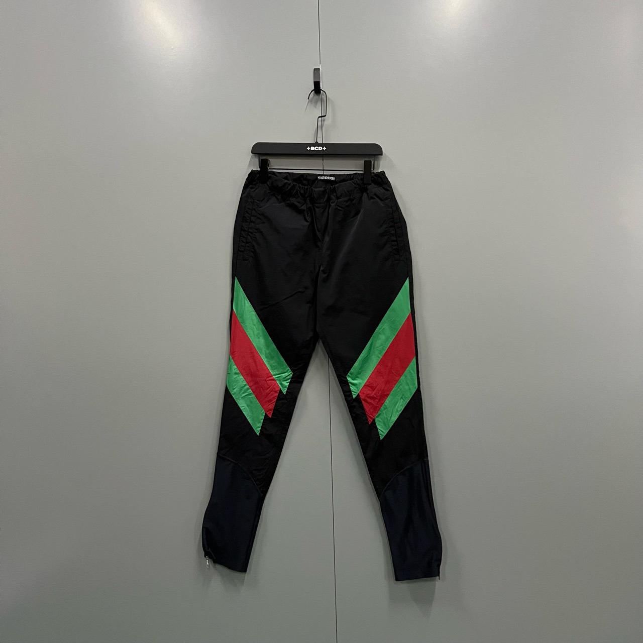 【XP】GUCCI 古驰 红绿斜纹印花长裤 S码/95新/8050/bc007899