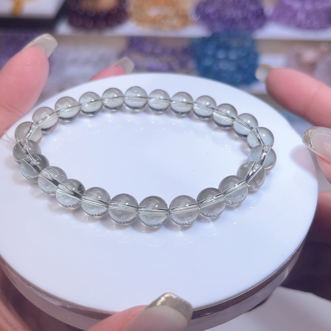 水晶手串未镶嵌F****?天然水晶8mm