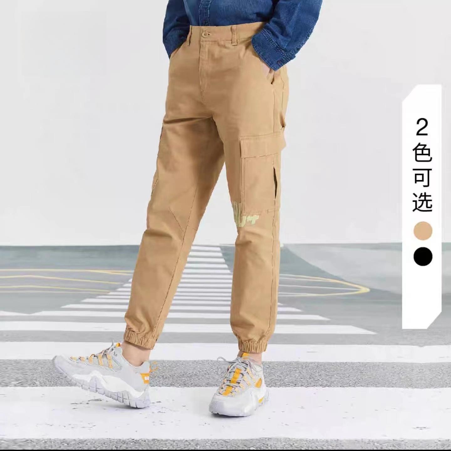 A87 YCT新款男裤工装裤男收脚版型男耐磨休闲裤情侣工装裤1号色