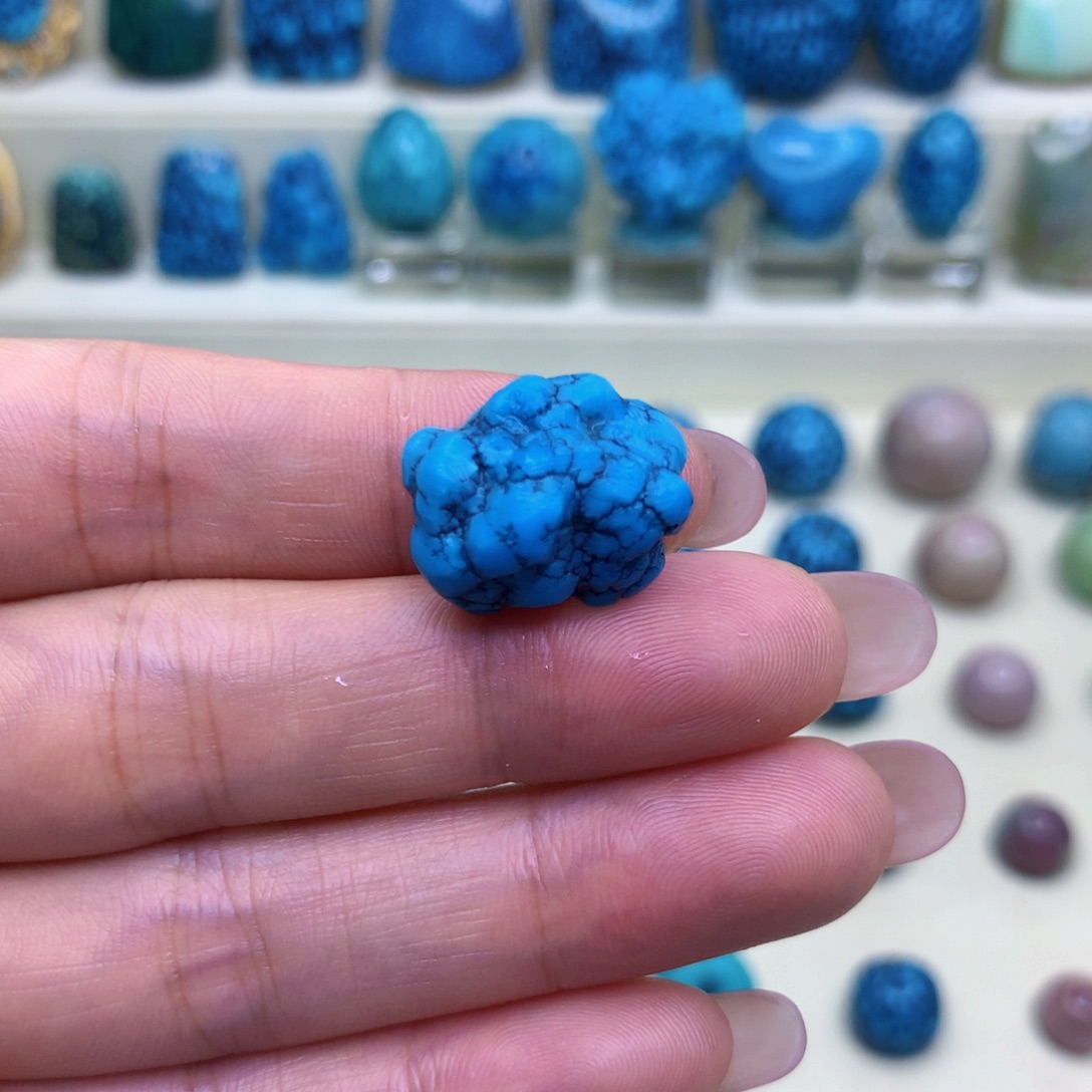 未镶嵌绿松石三彩随行