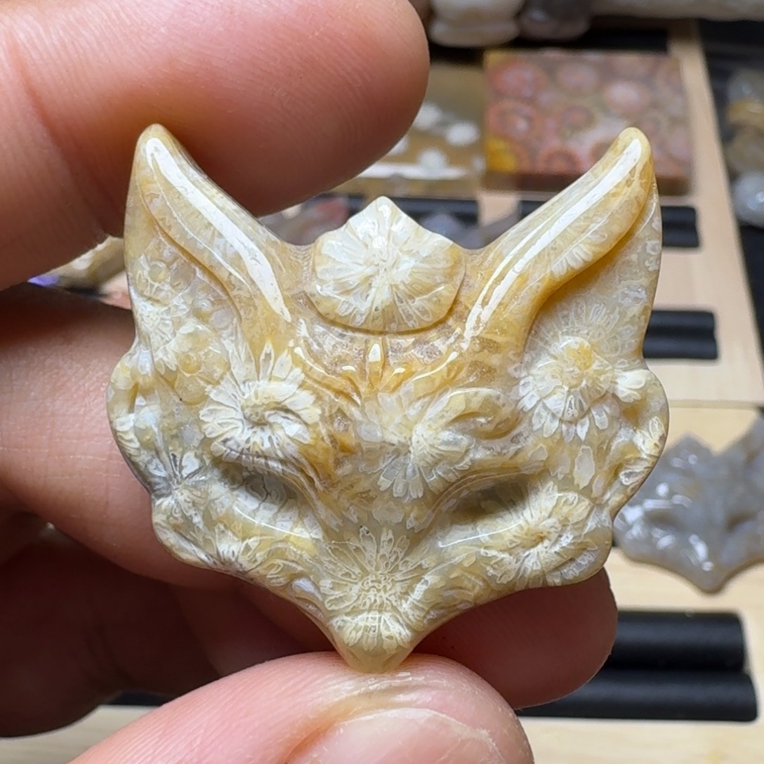 未镶嵌纯天然有机玉石保真色硅化玉